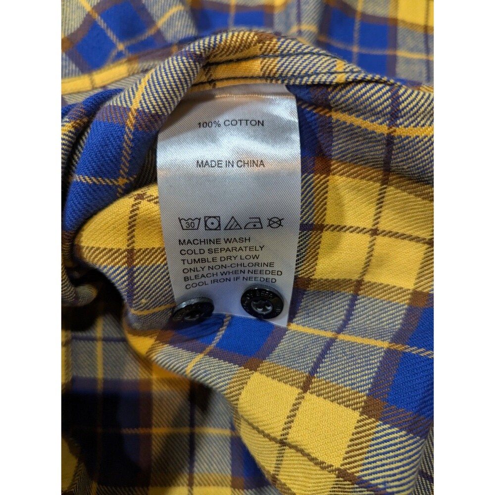 Middle Of Beyond Flannel Shirt Teen Wolf Plaid Mens XL 80's Cult Classic - Picture 6 of 9